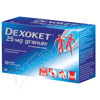 Dexoket 25mg por.gra.sol.10