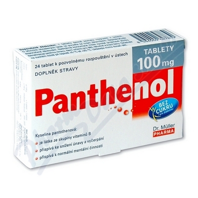 Panthenol tablety 100mg tbl.24 Dr.Müller