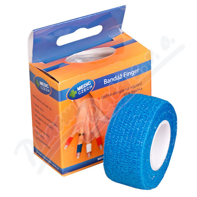 Rychlonáplast elastická 25mmx450cm modrá