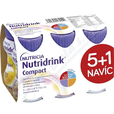 Nutridrink Compact 5+1 por.sol.6x125ml nový