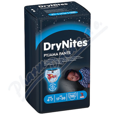 DryNites natah.kalhotky chlap.4-7let/17-30kg/10ks