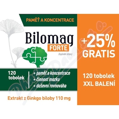 Bilomag FORTE+25% navíc 120 tobolek