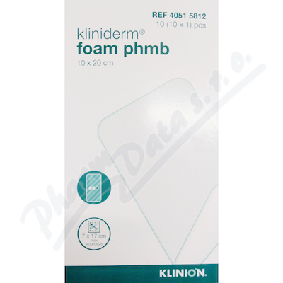 Pěnové krytí Kliniderm foam phmb 10x20cm 10ks