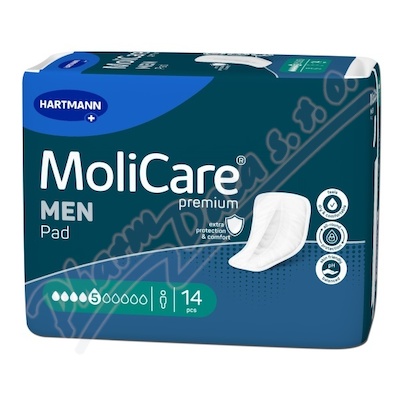 MoliCare MEN inkontinenční pomůcka 5 kapek 14ks