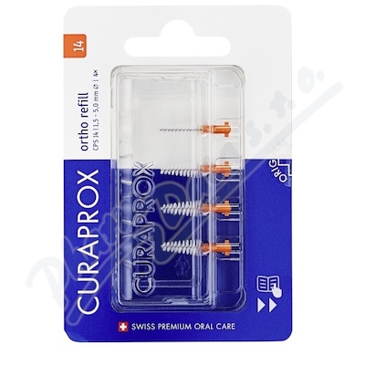 CURAPROX CPS 14 ortho refill mezizub.kartáček 4ks