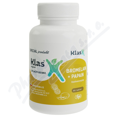 Klas Bromelain+Papaya 60mg tbl.90