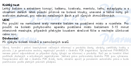 BIO BIONE Kostival bylin.balzám Kaštan koň.300ml