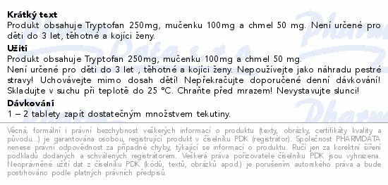 Edenpharma Tryptofan Plus Forte tob.30