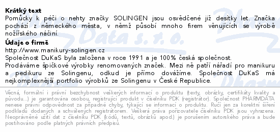 SOLINGEN 181 Pinzeta špičatá