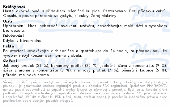 KUBÍK Svačinka jabl-ban-aronie-malina-krupice 100g