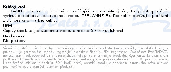 TEEKANNE Eis Tee černý rybíz/citron 18x2.5g