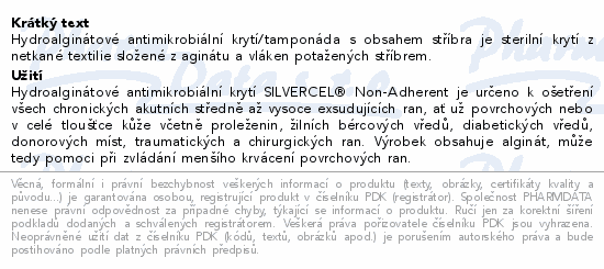 Krytí Silvercel neadh.antimikrob.stříbro 10x20 5ks